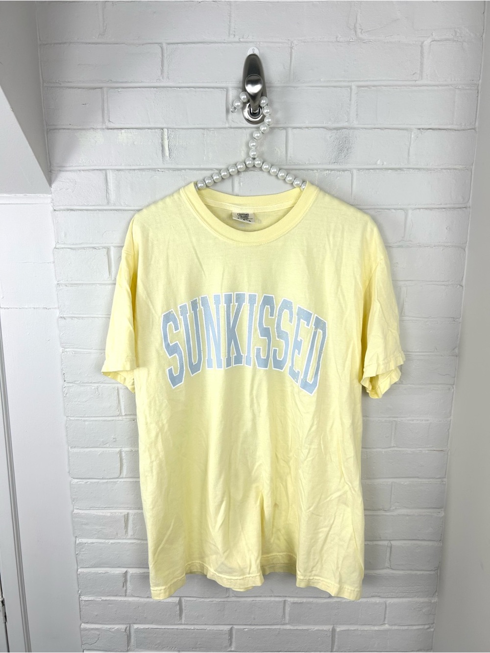 Sunkissed Coconut Yellow Logo Tee Size L